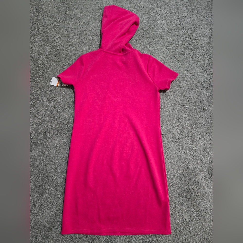 Pink Hooded Dress with MK Logo - Picture 2 of 5